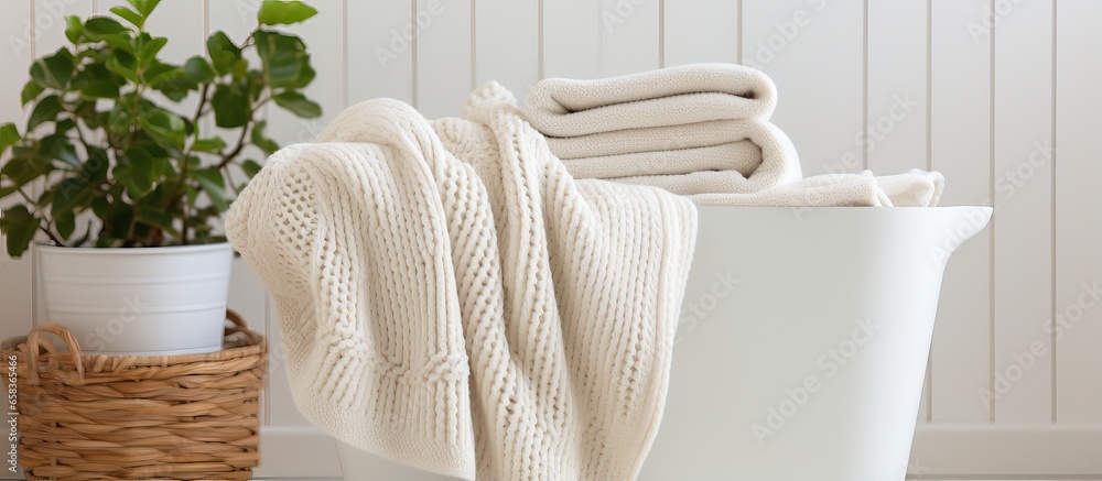 Indoor clothes drying on radiator near window