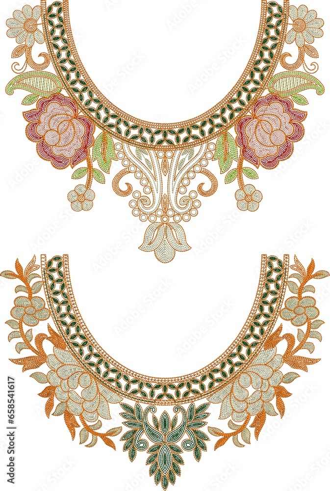 Tradition Mughal Motif Fantasy Flowers 