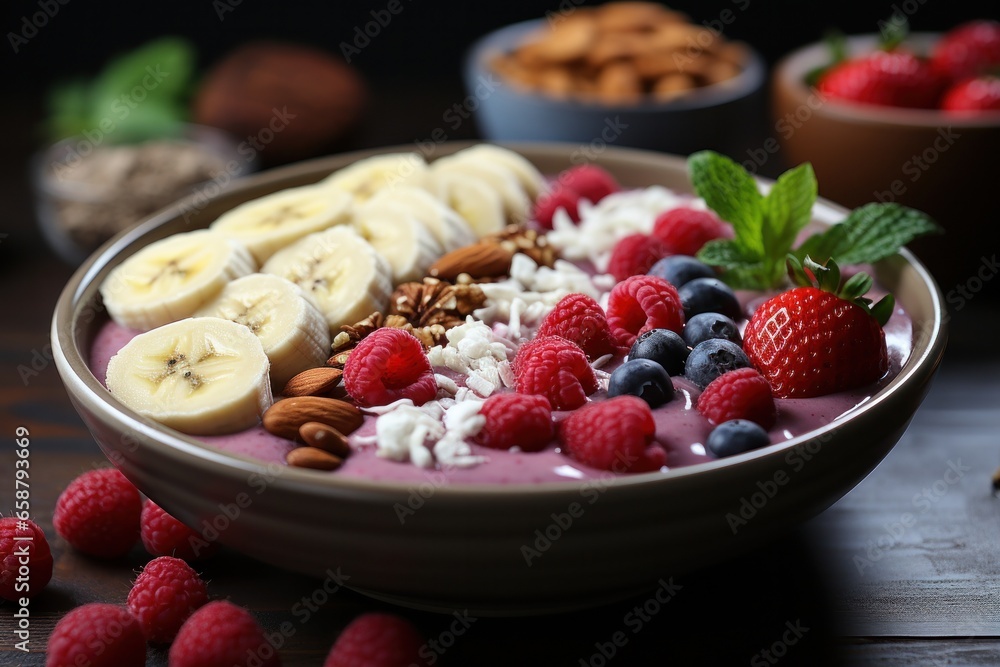 Smoothie bowl: refreshing, customizable, and packed with vitamins and antioxidants