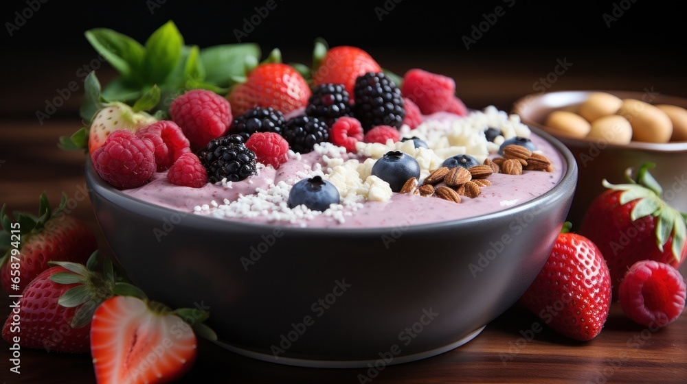 Smoothie bowl: refreshing, customizable, and packed with vitamins and antioxidants