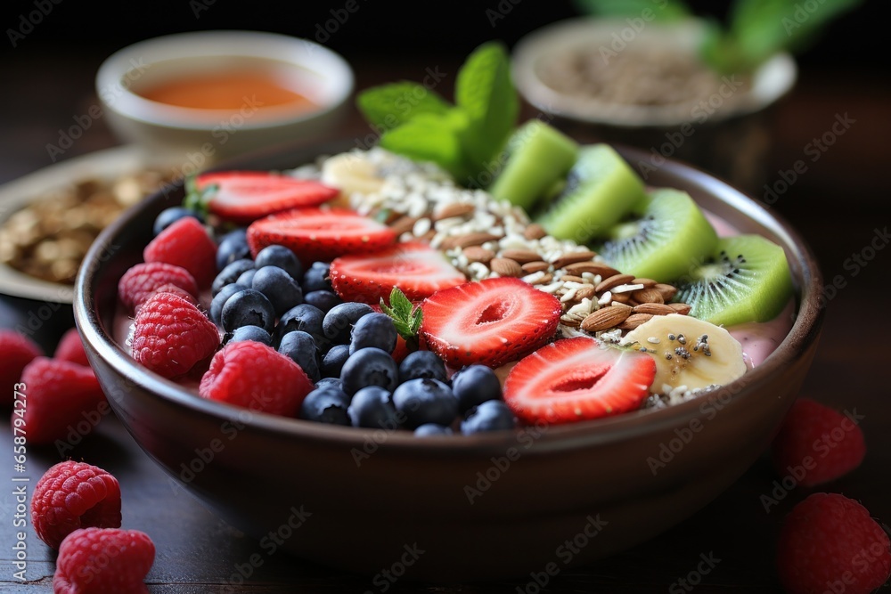 Smoothie bowl: refreshing, customizable, and packed with vitamins and antioxidants