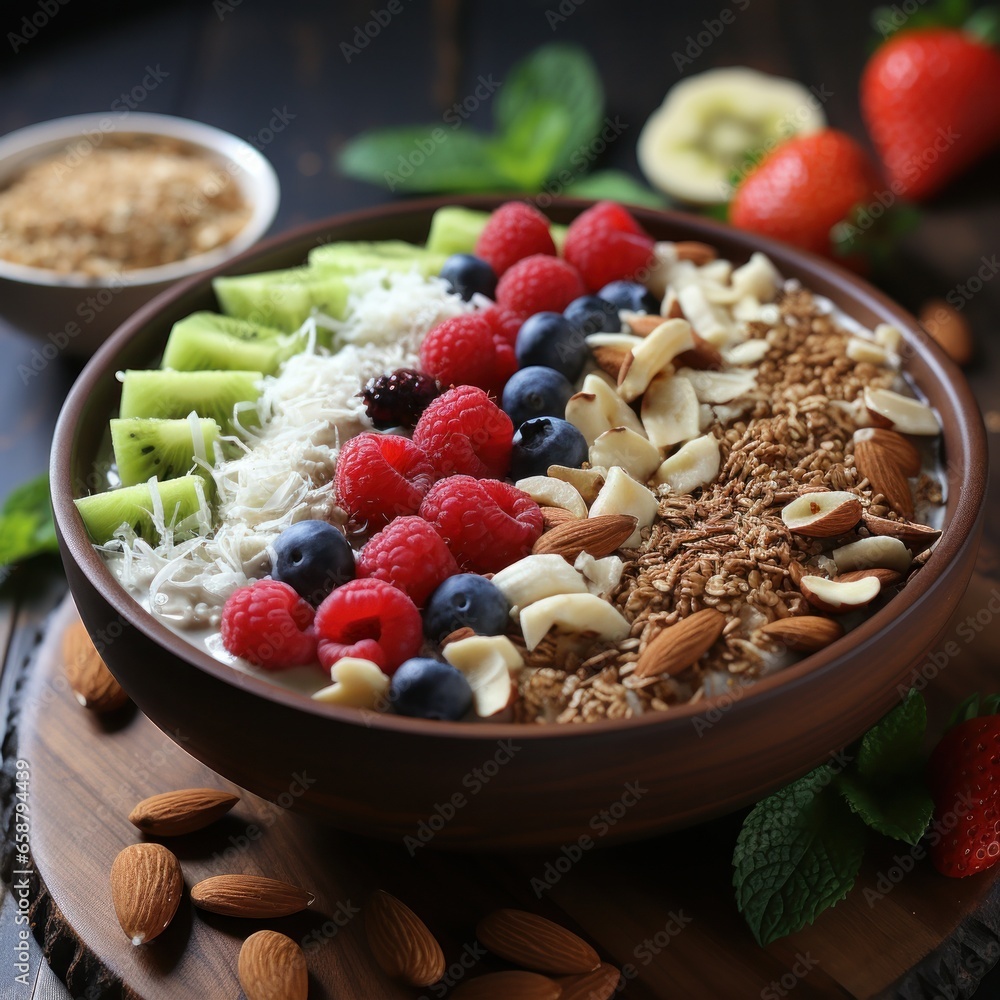 Smoothie bowl: refreshing, customizable, and packed with vitamins and antioxidants