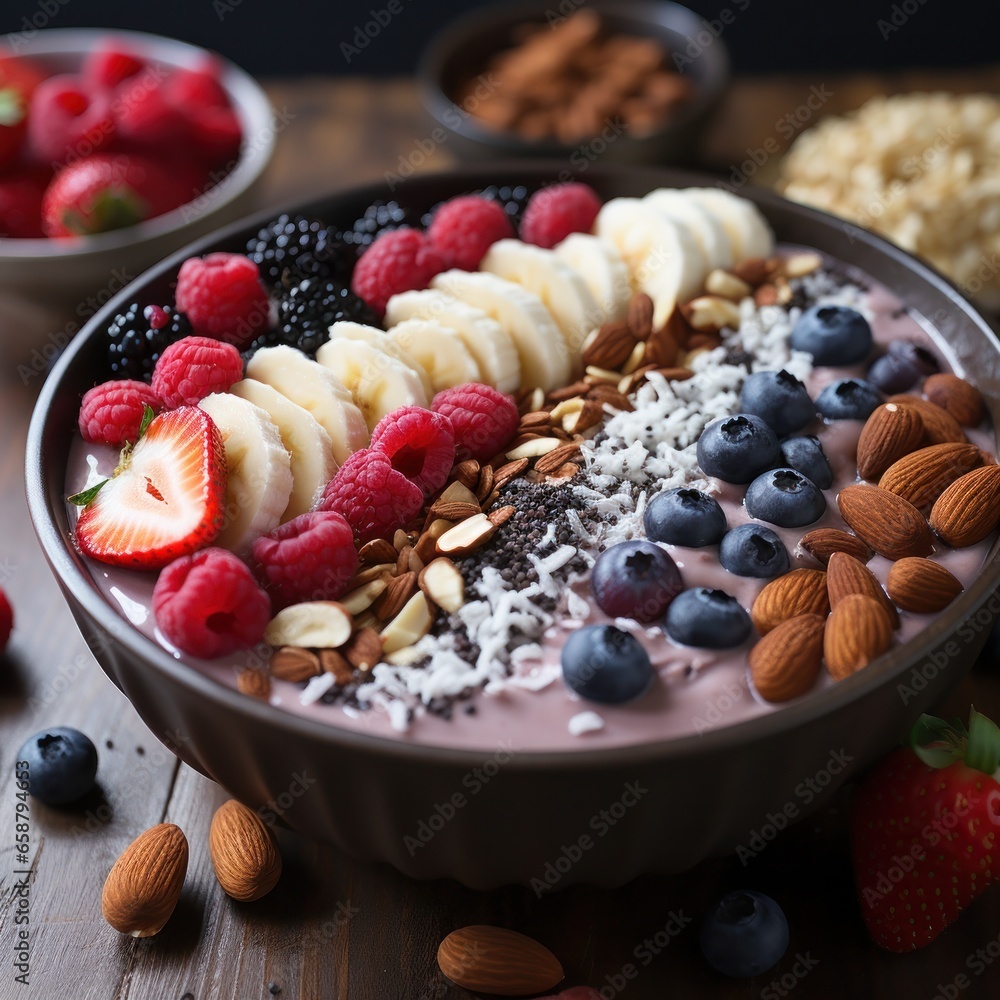 Smoothie bowl: refreshing, customizable, and packed with vitamins and antioxidants