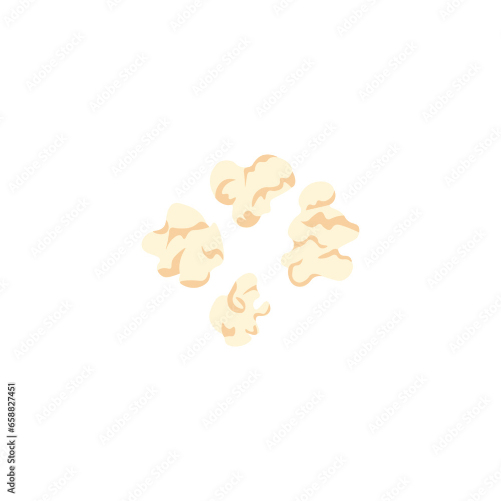 Tasty popcorn on white background