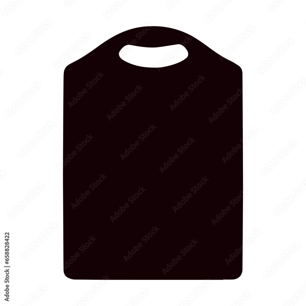 Kitchen cutting board on white background