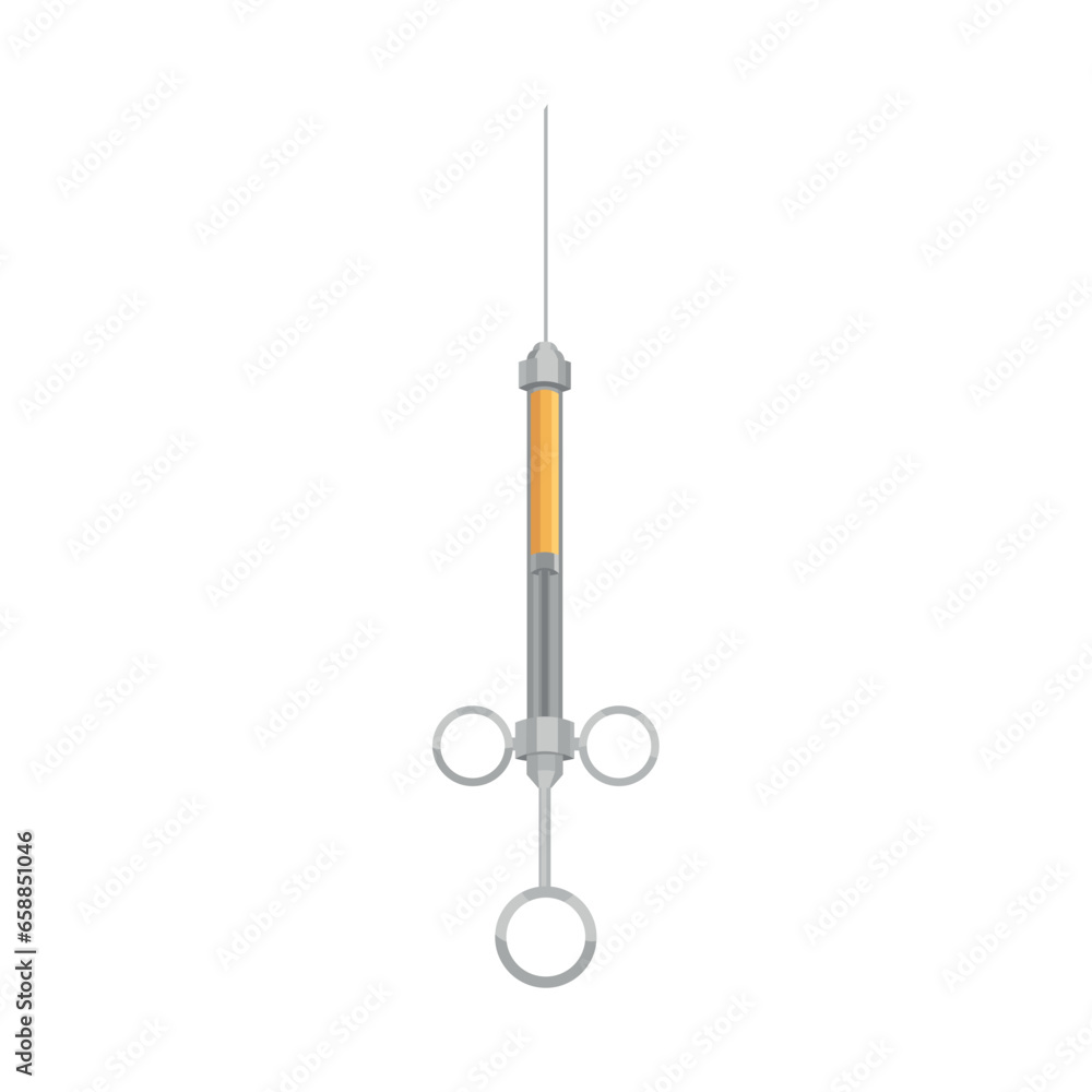 Dental syringe on white background