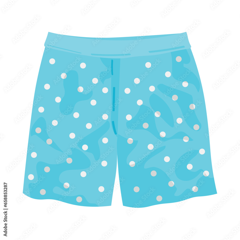 Light blue boxer shorts on white background