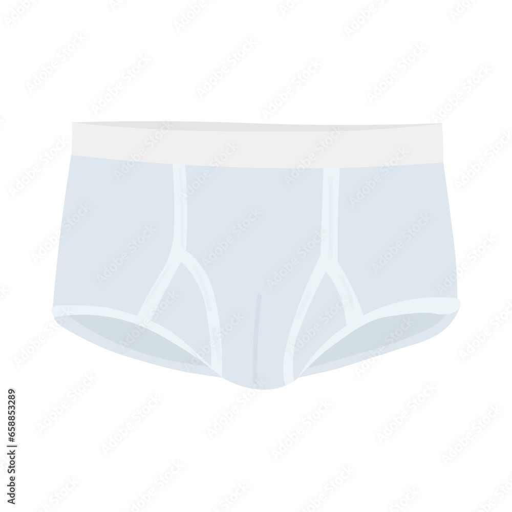 Mans underwear on white background