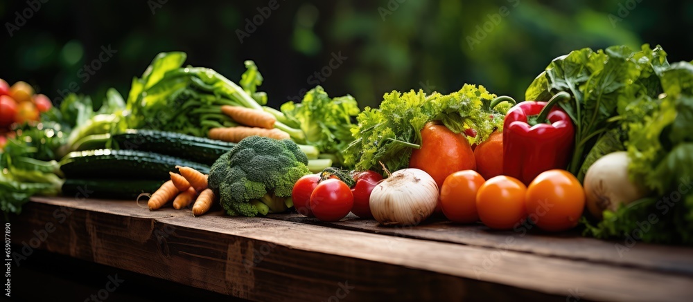 Garden grown vegetables that are fresh and organic