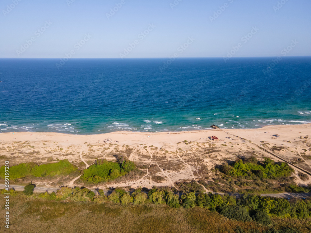 Aerial view of Perla beach, Bulgaria