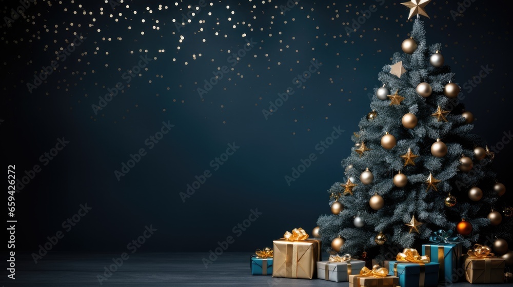 christmas tree with gifts