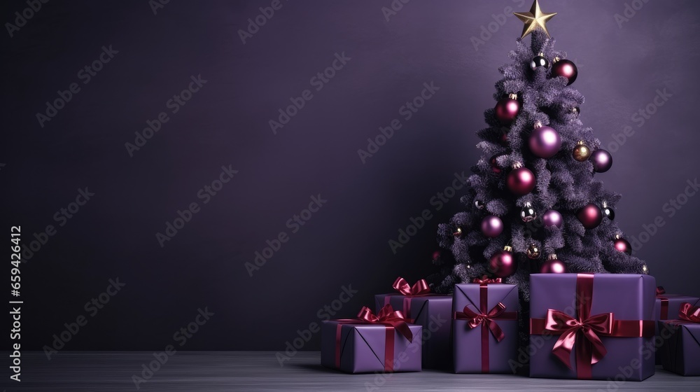 christmas tree with gifts