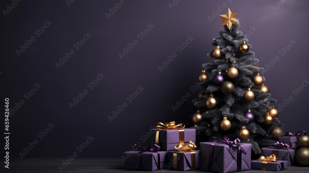 christmas tree with gifts