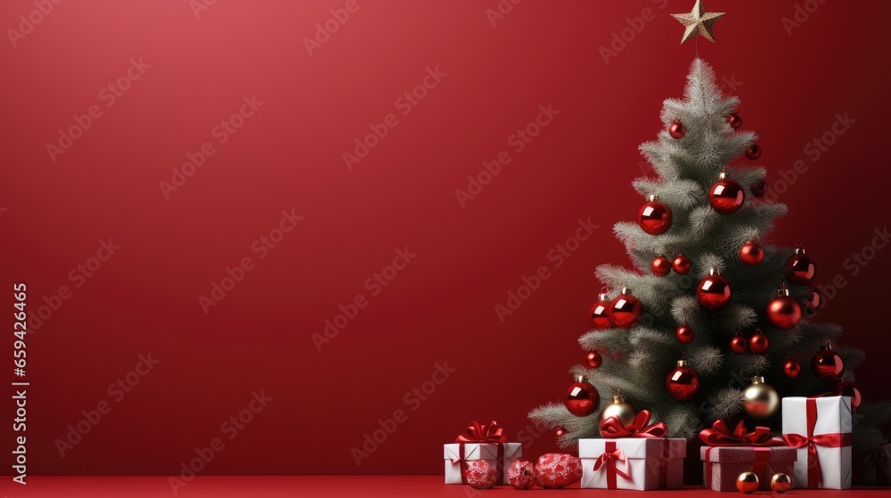 christmas tree with gifts