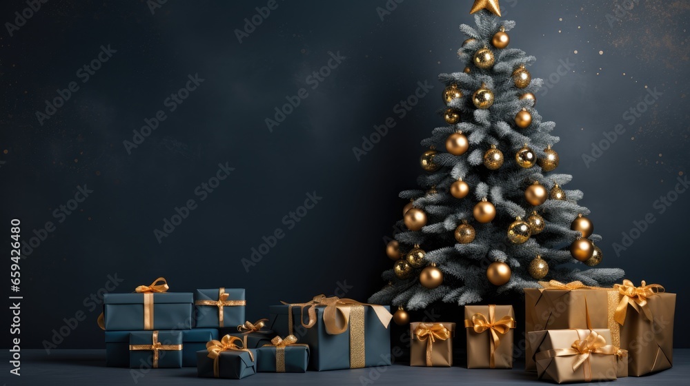 christmas tree with gifts