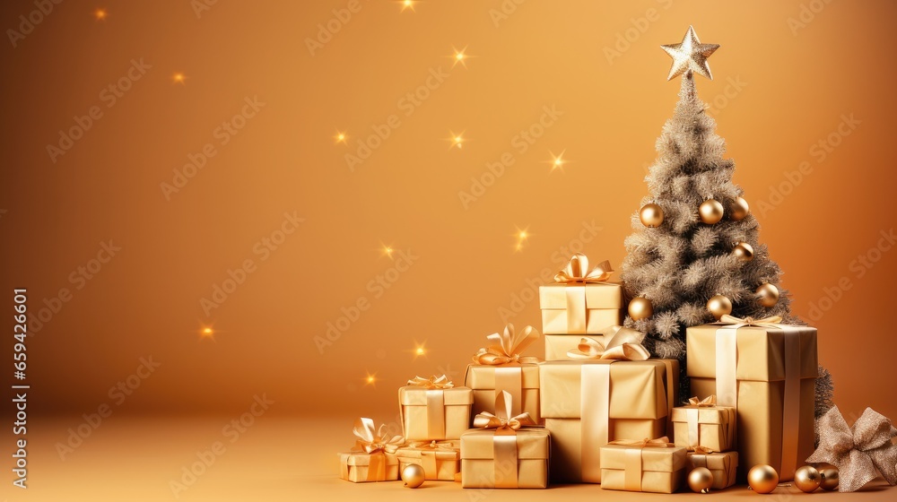 christmas tree with gifts