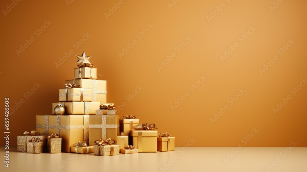 christmas tree with gifts