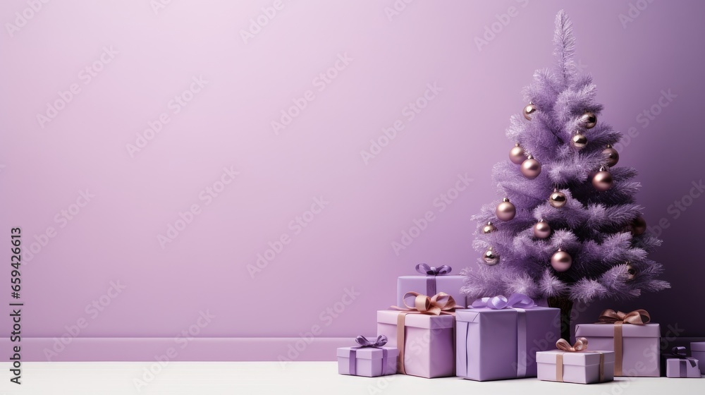 christmas tree with gifts