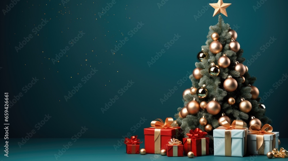 christmas tree with gifts