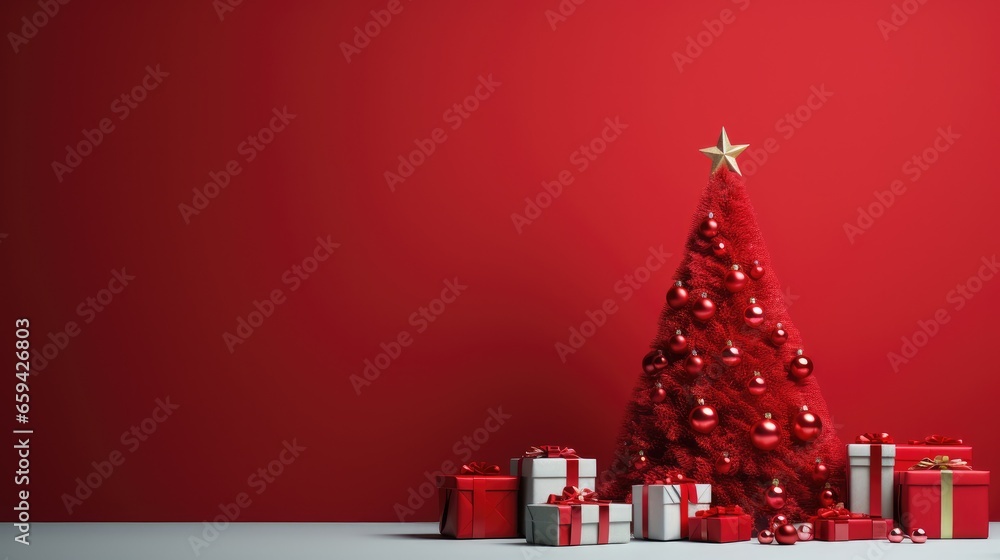 christmas tree with gifts