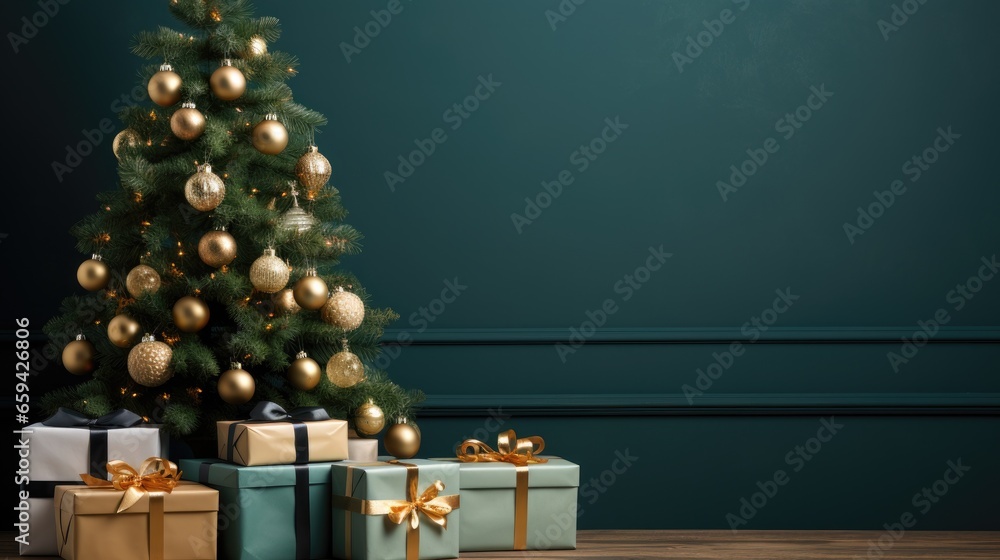 christmas tree with gifts