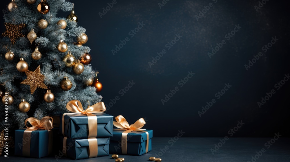 christmas tree with gifts