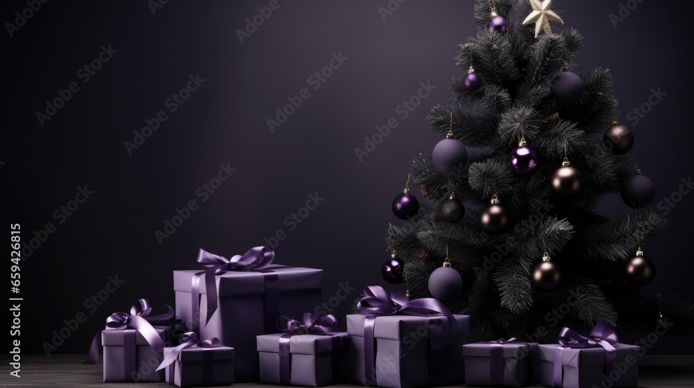 christmas tree with gifts