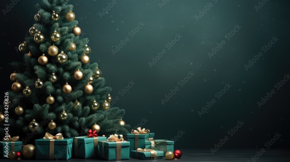 christmas tree with gifts