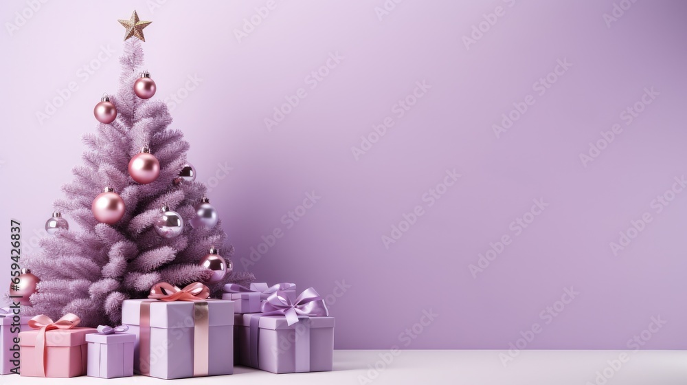 christmas tree with gifts