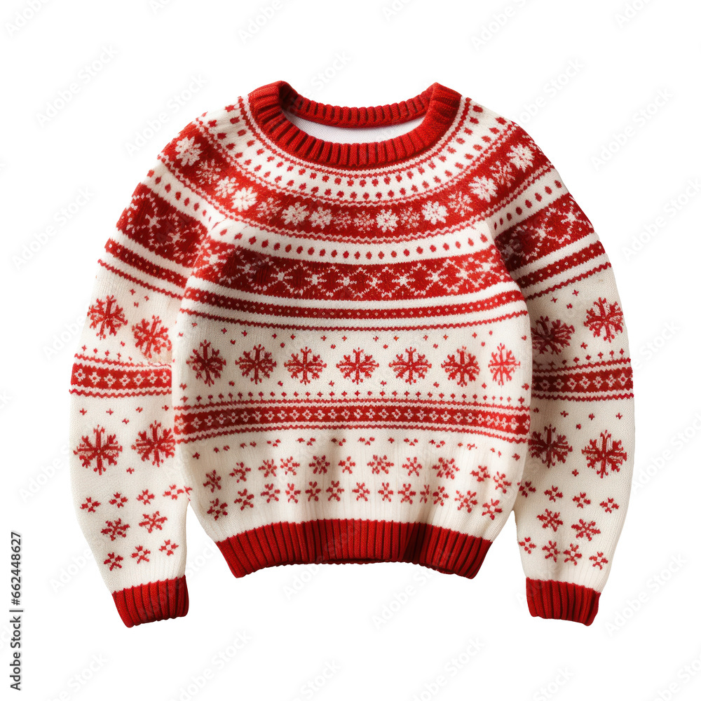 christmas funny sweater isolated