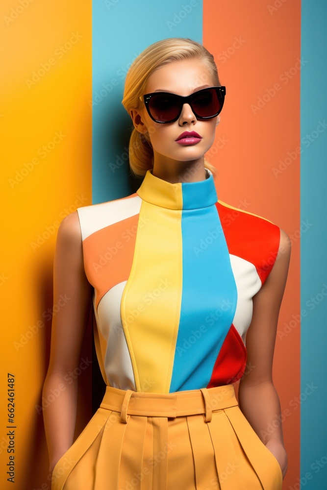 colorblock fashion photo