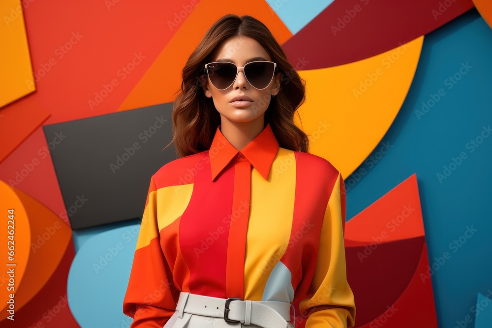 colorblock fashion photo