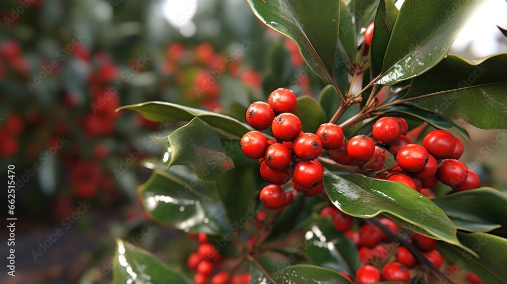 Red Cherries on the tree UHD wallpaper Stock Photographic Image