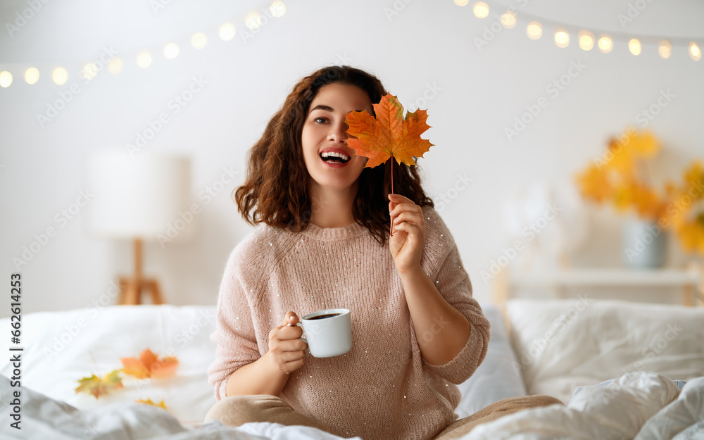 woman enjoying sunny morning