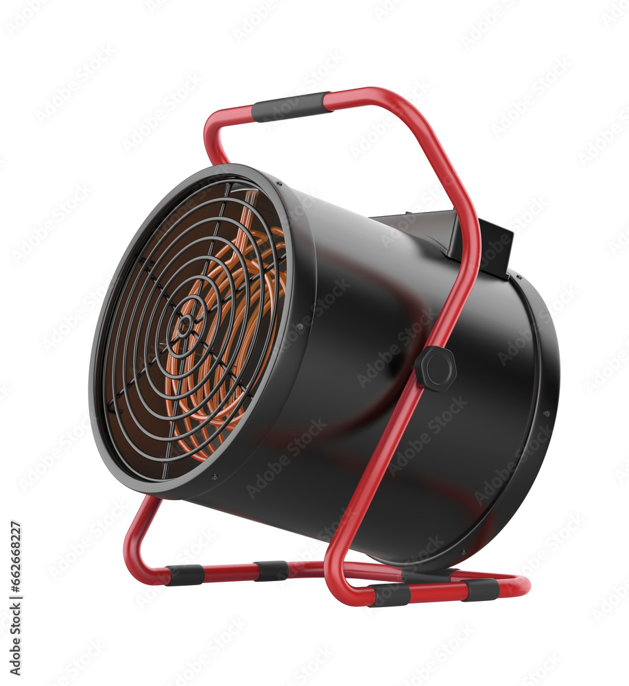 Cylinder shaped electric fan heater