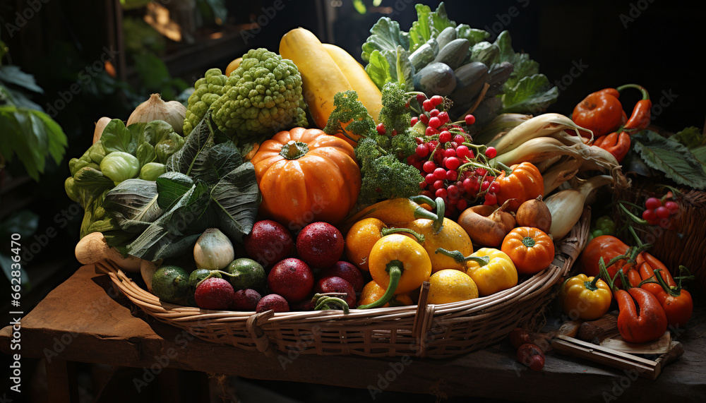 Freshness and variety in a large group of healthy vegetables generated by AI