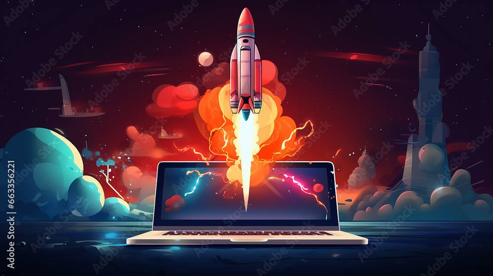 rocket laptop start speed 3d technology