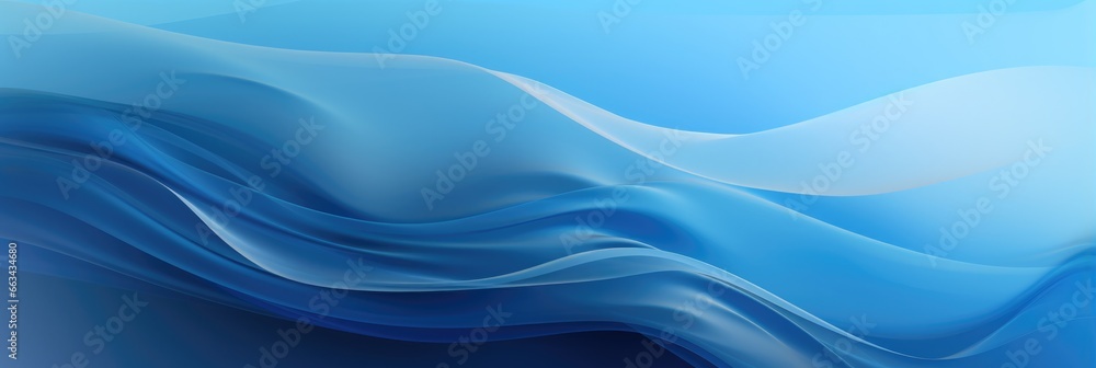 Abstract blue wavy background with dynamic effect.