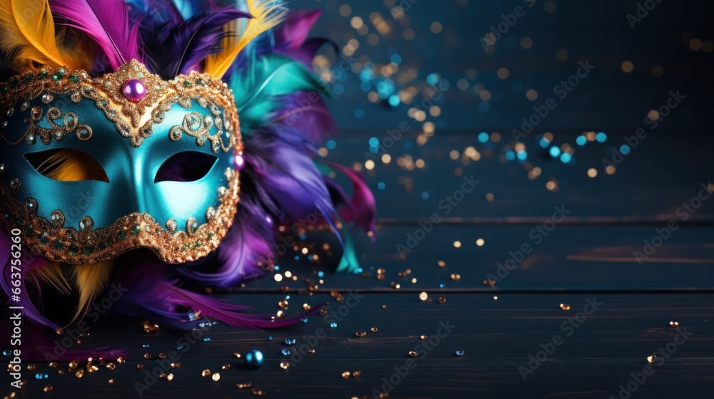 mardi gras holiday background large copyspace area with copy space for text