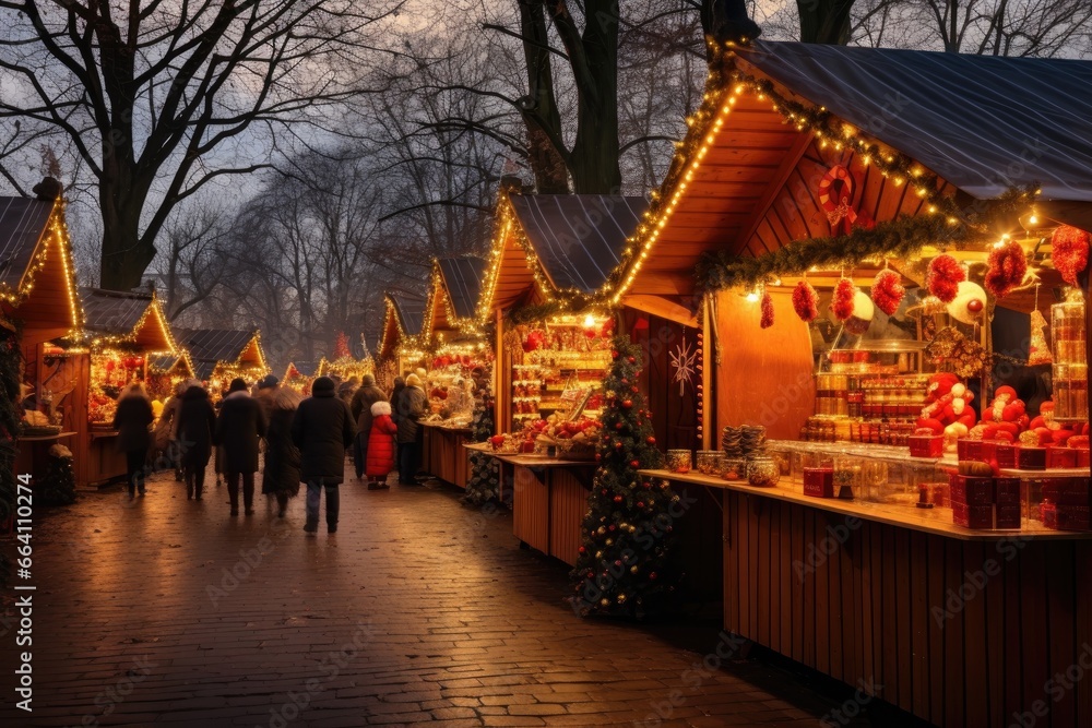 evening Christmas market