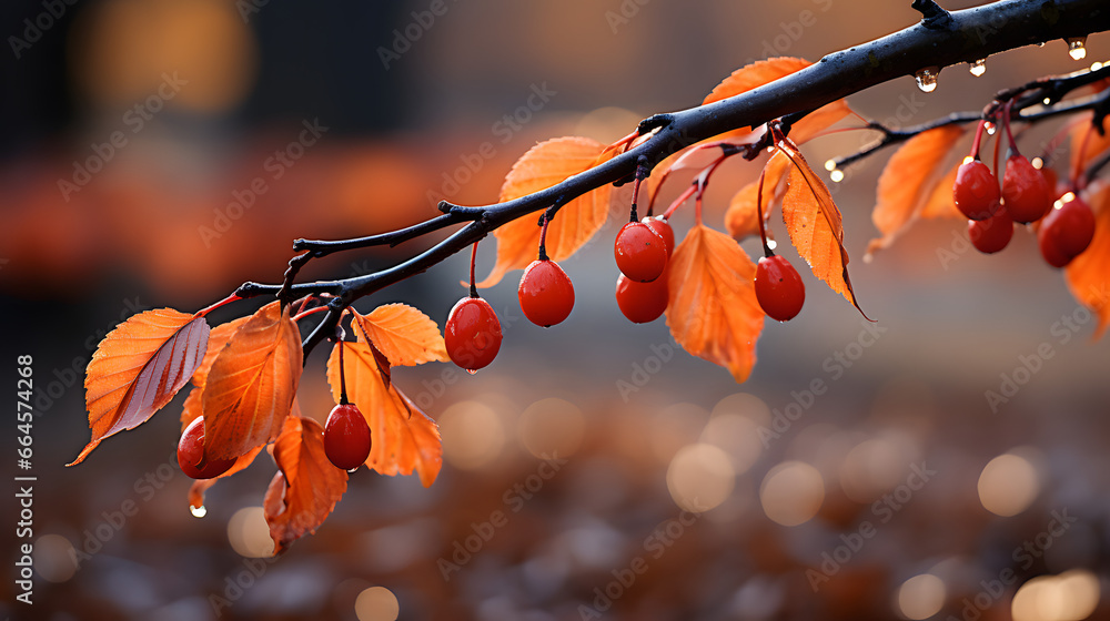 realistic autumn leaves background