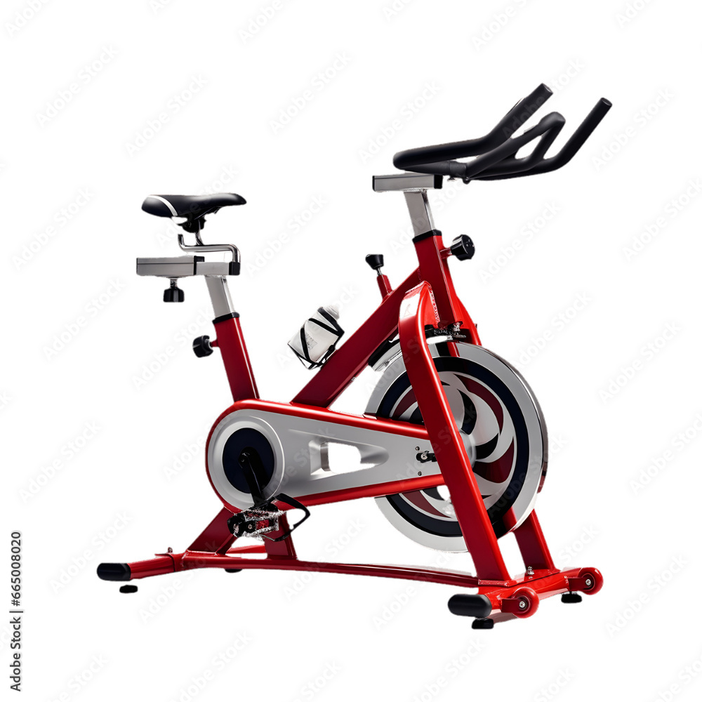 stationary bike isolated