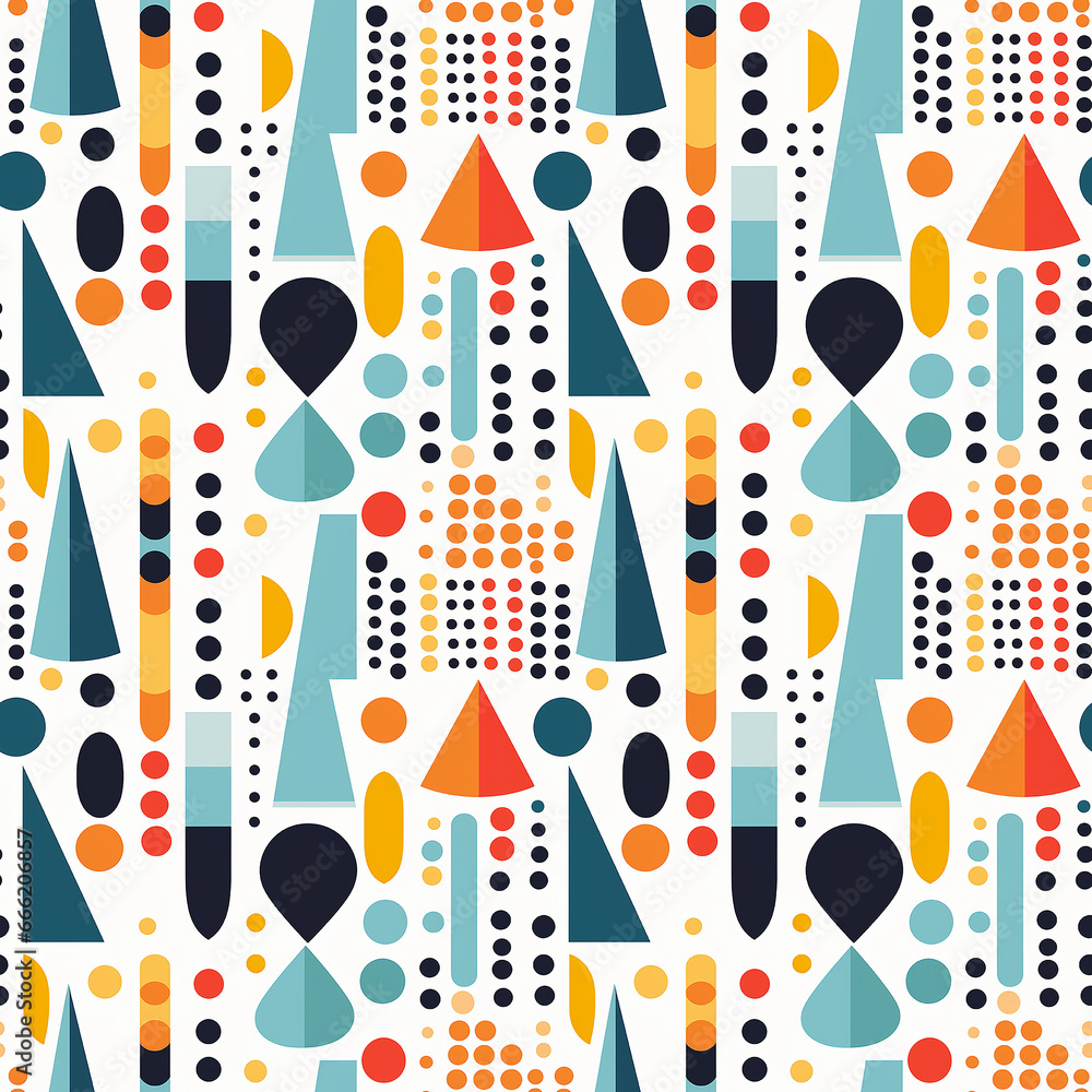 Abstract geometric simple pattern design. Seamless pattern.