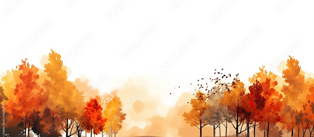 Autumn forest s backdrop