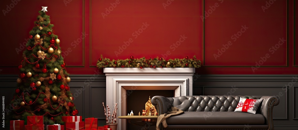 Festive indoor holiday decor