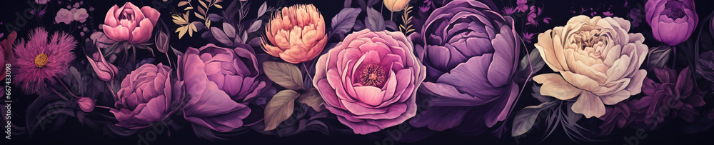 Beautiful purple colored flower background