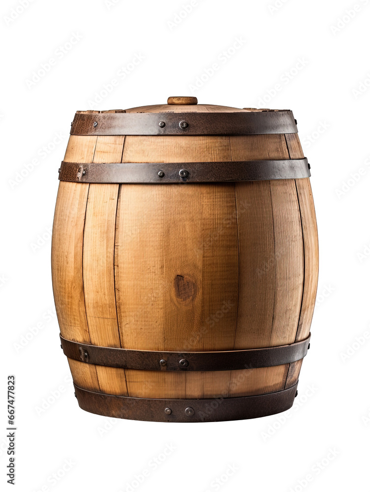 Woodern Barrel Isolated