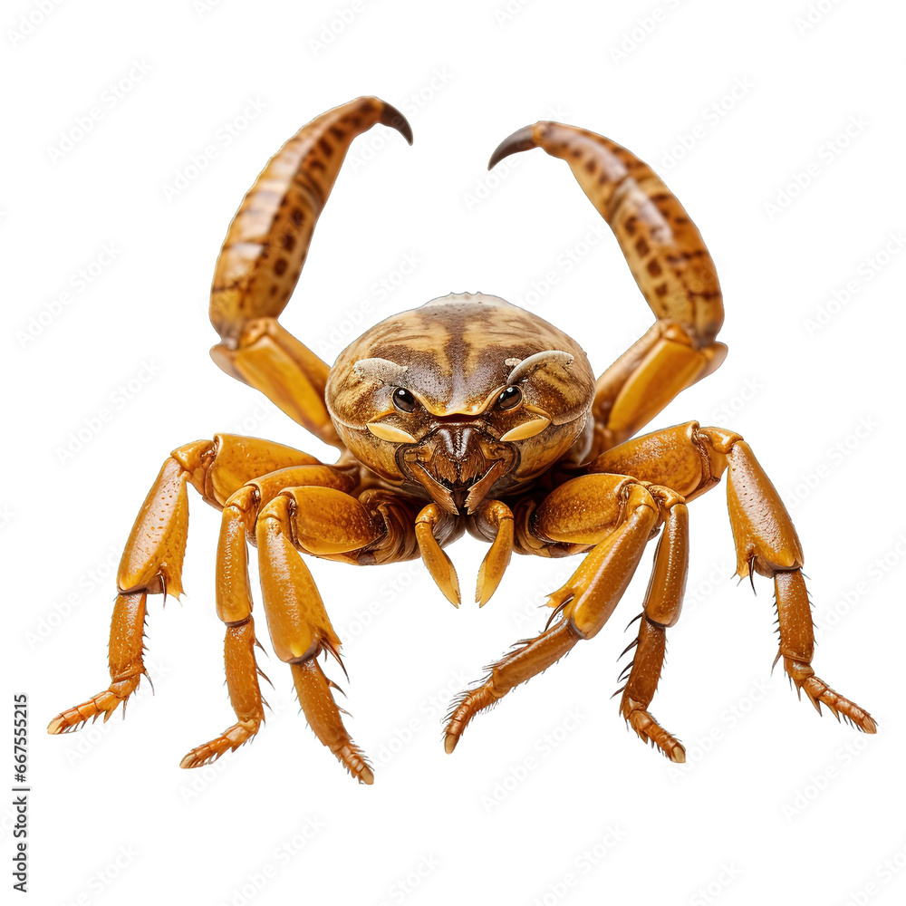 scorpion isolated on white