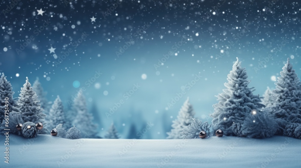 Beautiful magic Christmas minimalist background