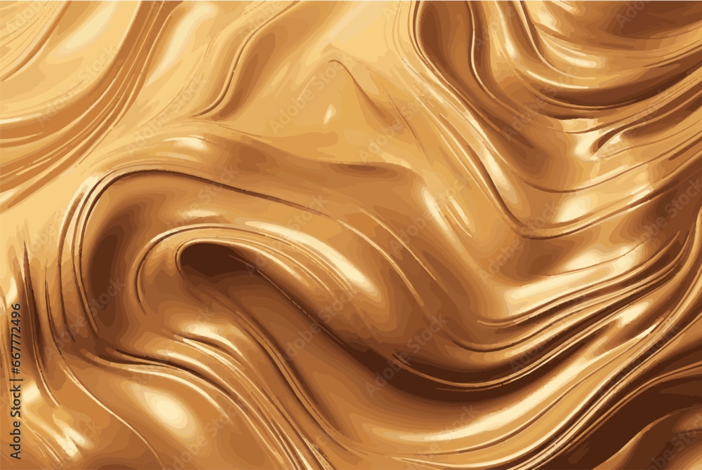 creamy golden silk texture shiny background. eps 10